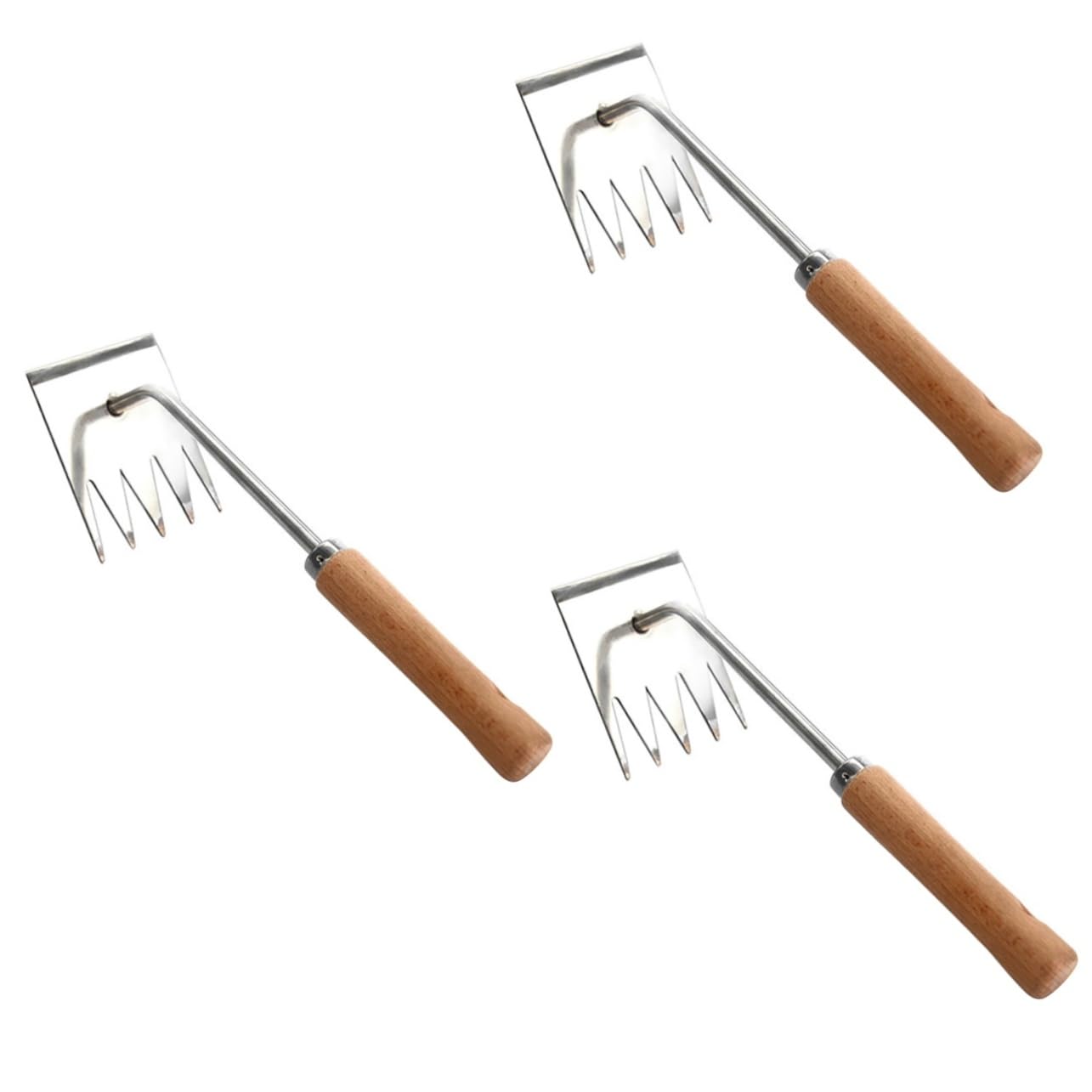 Sosoport 3 Stück Jätwerkzeuge Werkzeuge zum Unkrautjäten im Garten Gartenwerkzeug Jäter Entwurzelungswerkzeug Picker kleiner Rechen für die Gartenarbeit Unkrautstecher Rostfreier