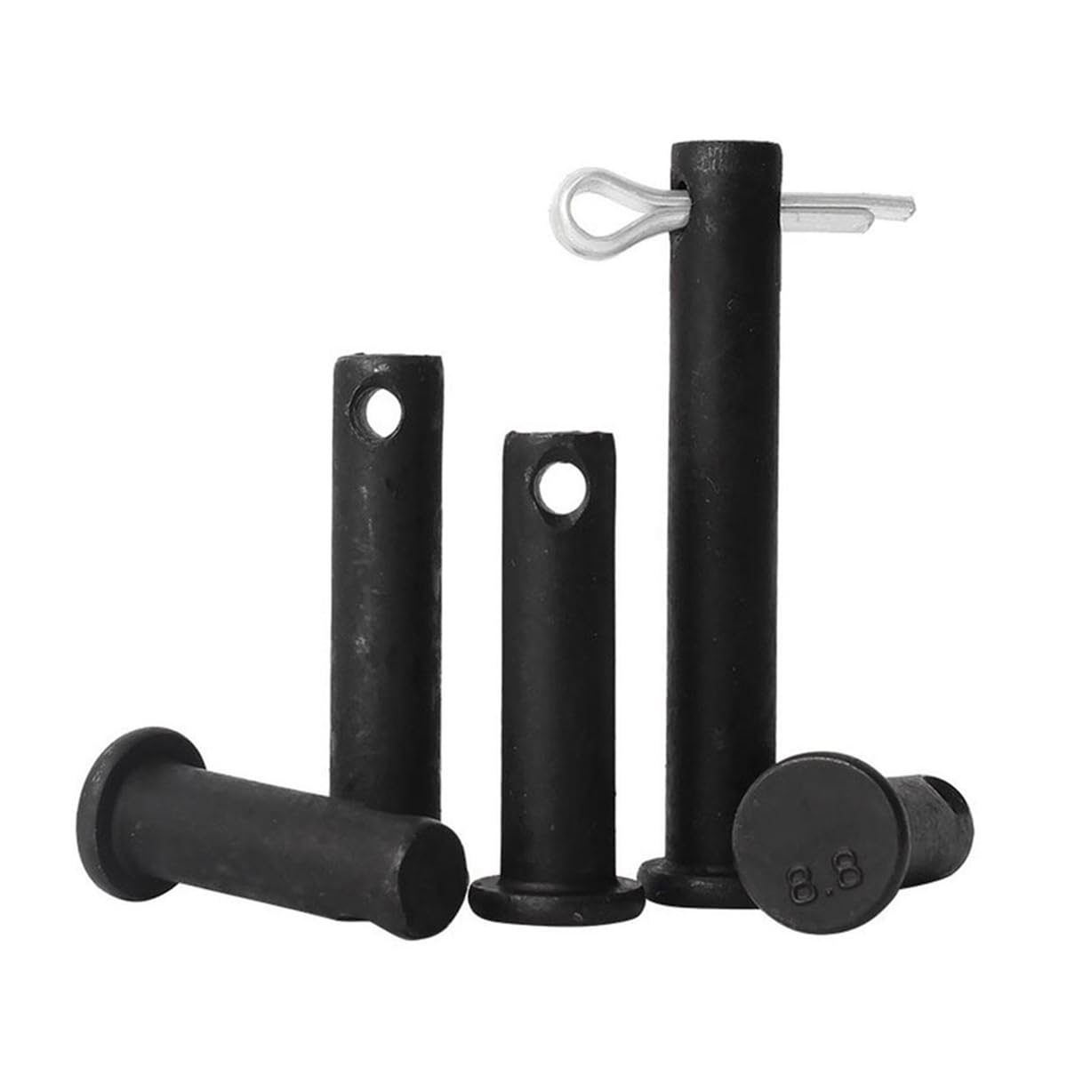 1 Pezzo Perno Cilindrico Posizionamento Acciaio al Carbonio 8.8, 50x150mm