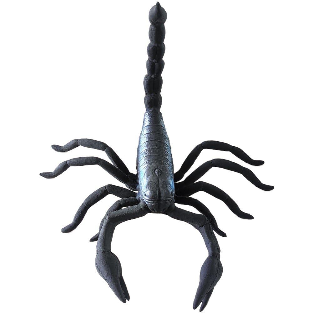 Figurine De Scorpion Réaliste En Plastique – Modèle Simulation 9x6x5 Cm, Noir Et Rouge, Déco Maison Ou Diorama