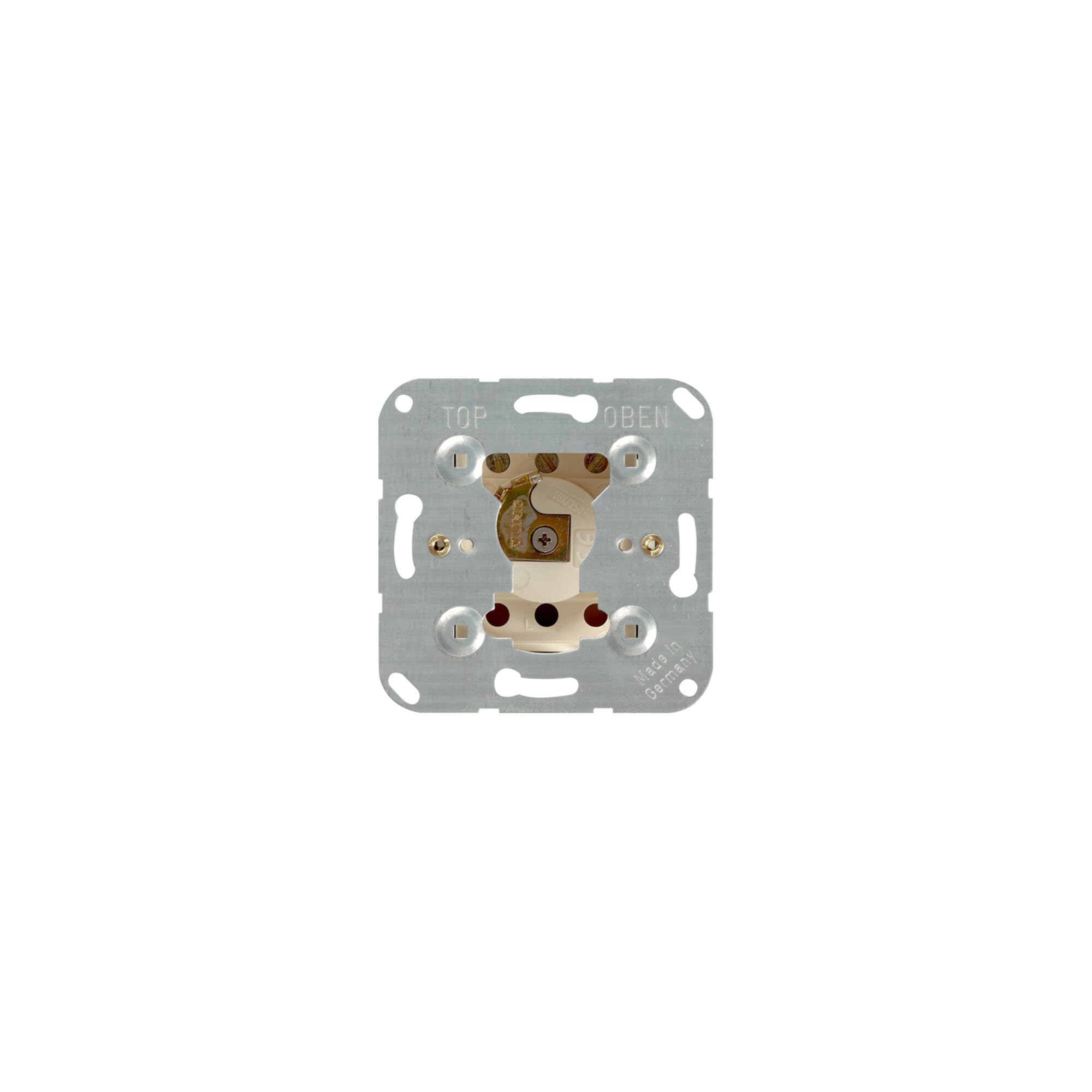 Interrupteur à clé Gira 014400 mécanisme bipolaire 10A 250V argent pour cylindre DIN