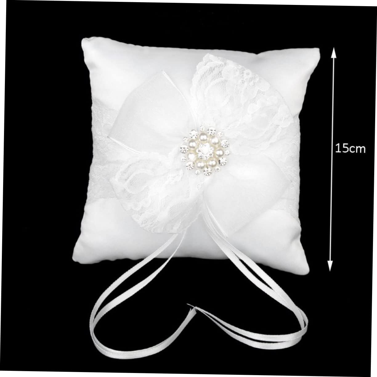 PLAFOPE 2 Stücke Hochzeit Kissen Braut Bearer Kissen Satin Für Zeremonie