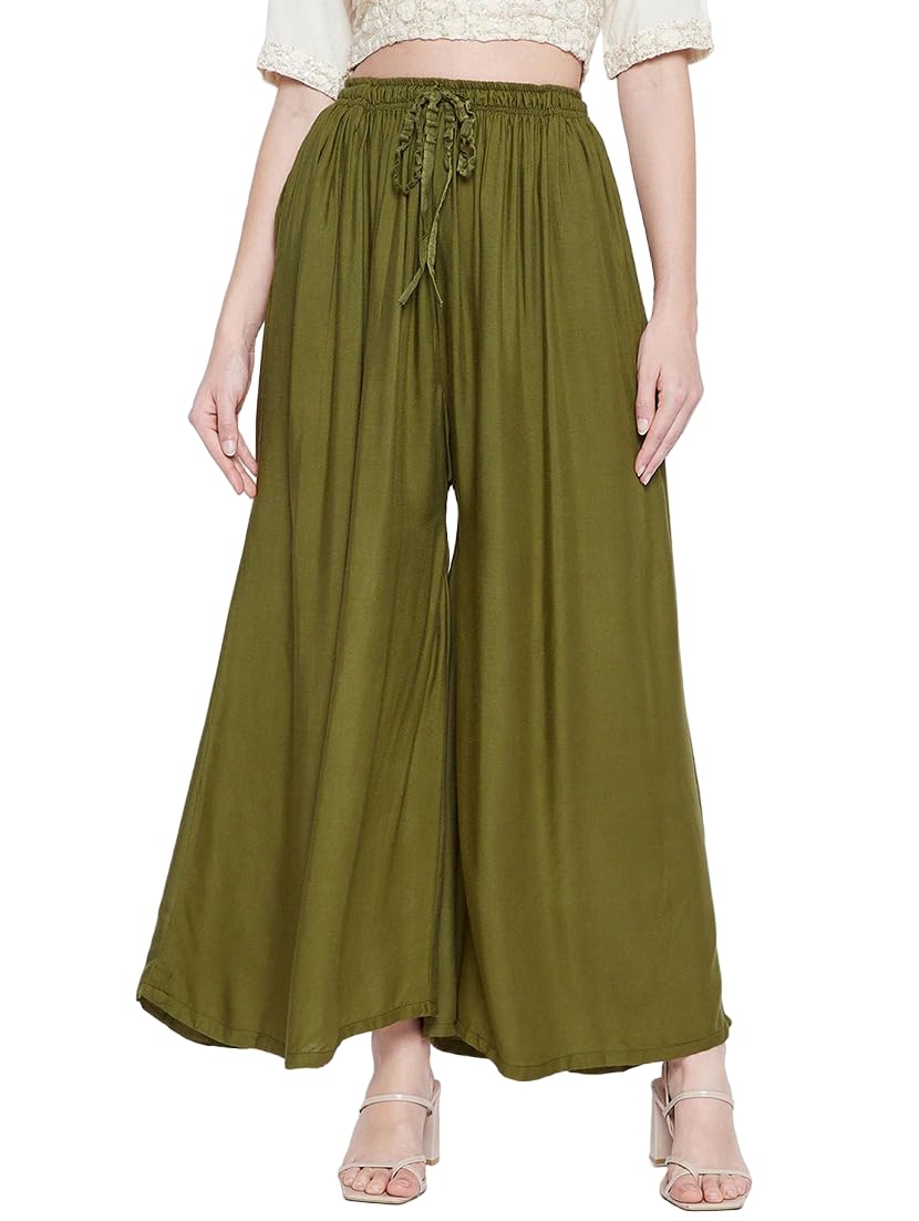 Dark Green Palazzo-image-22