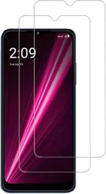 for T-Mobile Revvl 6 5G HD Clear Screen Protector Tempered Glass - [2Pack] 9H Hardness Case Friendly Anti-Scratch Screen Protector Protective Tempered for T-Mobile REVVL 6 5G 6.52" 2022