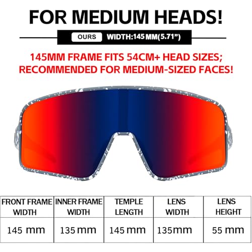 Image of MAXJULI Polarized Sunglasses for Men Women, Windproof Outdoor Sports Cycling Running UV400 Protection Sun Glasses 8121
