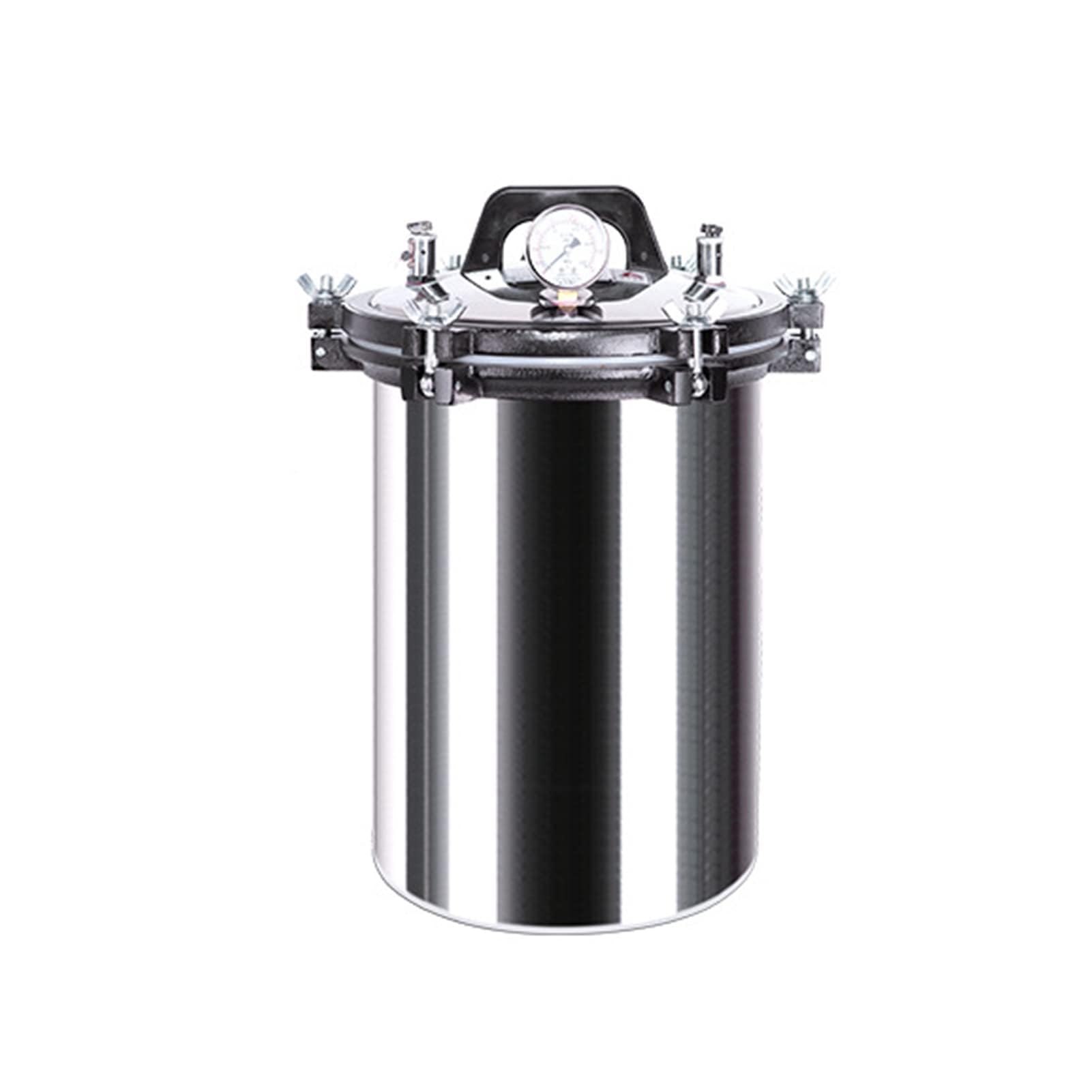 Sterilizzatore portatile per autoclave a vapore da 24 litri - Autoclave a pressione verticale in acciaio inossidabile con prevenzione delle ustioni a secco e sicurezza a 3 valvole | Sterilizzatore