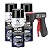 Produktbild AUPROTEC Lackspray RAL 9005 schwarz glänzend Sprühlack Glanzlack Auto Lack Spray 3x 400ml + 1x Original Pistolengriff
