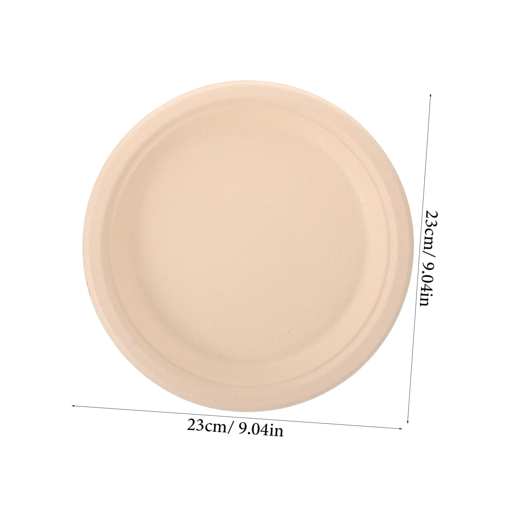 FRCOLOR Piatti di Carta Biodegradabili 50 Pezzi Resistenti e Pratici per Dessert e Feste per Barbecue e Uso Quotidiano