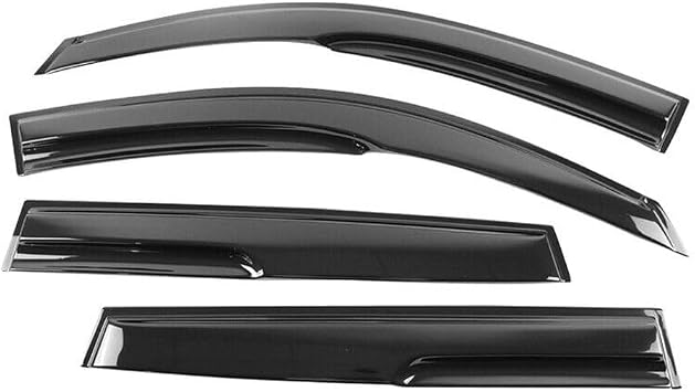 Xa30 Mugen Style Window Visors Rain Sun Guard Vent Guards Acrylic for Toyota for RAV4 2006-2012 Smoke/Tinted TRAV407 4CAR-WDM