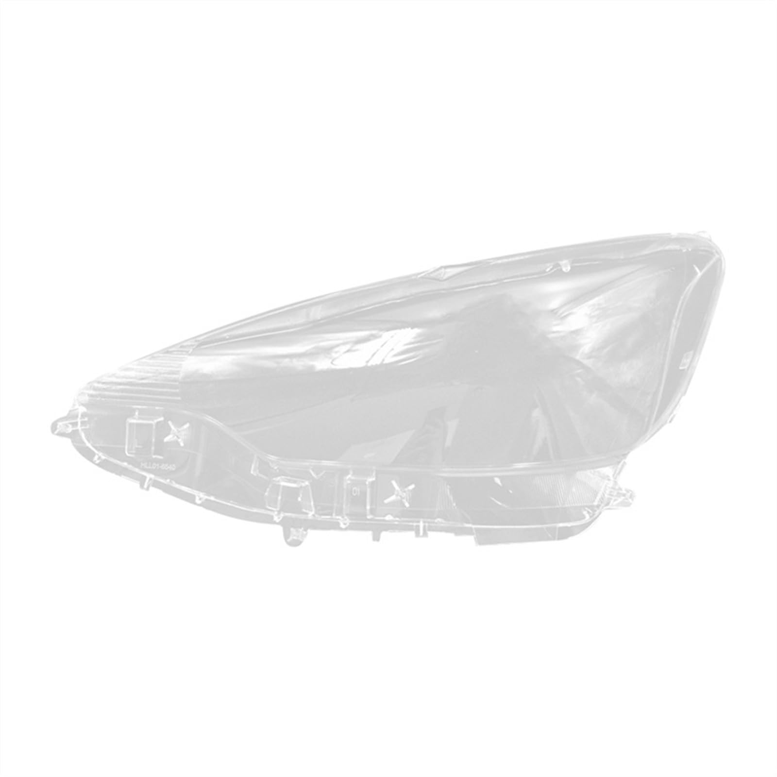 Abat-jour phare gauche transparent pour rénover éclairage Toyota Prius C
