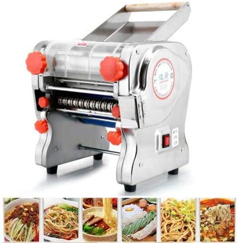 TOPCHANCES Electric Pasta Maker Machine,110V 750W Automatic Pasta Maker Stainless Steel Noodle Maker Pasta Roller Maker Machine for Making Pasta,Noodles and Dumpling Skin, Pasta Width 2mm/6mm