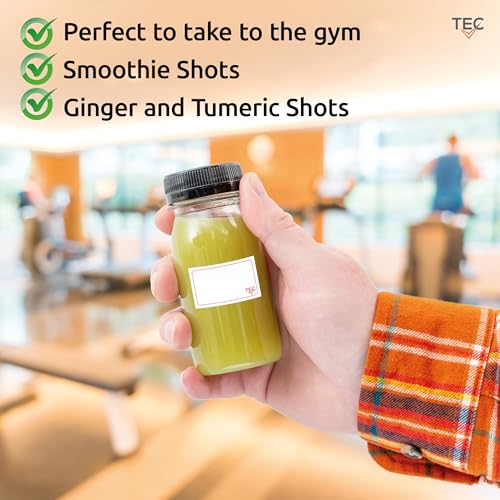 Botellas de chupito de 120 ml con tapas para conservar jugos sin goteos 5