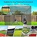 Invyxr 35FT Baseball Batting Cage Net with 165Ft Heavy Duty Batting Cage Netting Wire Tension Kit，for Home Backyard Outdoor Baseball and Softball Batting Cage Training All-Around Combination
