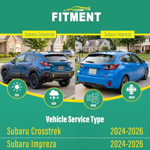 Image of Windshield Wiper Blades Replacement for Subaru Crosstrek Impreza 2024-2026 | Fits Subaru Crosstrek & Impreza 2024 2025 2026, 26 inch+16 inch Front & 14 inch Rear 3-Piece Set, Streak-Free, OEM Quality, Easy Install