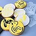 Astra Gourmet Baby Shower Baby Cookie and Cupcake Stencils - Set of 8 - It's a Girl, It's a Boy Baby, Carriage, Footprint, Flamingo, Duck Patterns, Semi-transparent