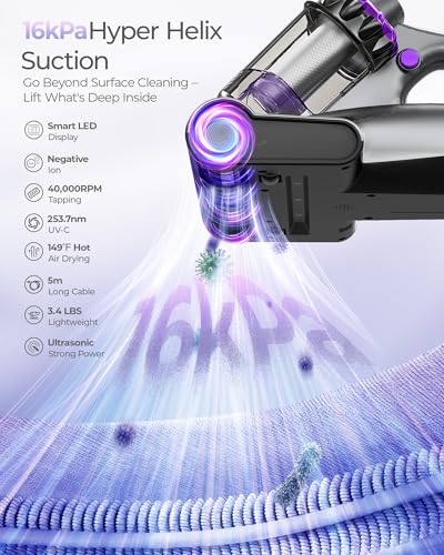 Image of Mayking Pro Mattress Vacuum Cleaner with Dust Detection, Model MV03