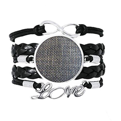 Cadeau bracelet en jean et cuir tressé accessoire d'amour