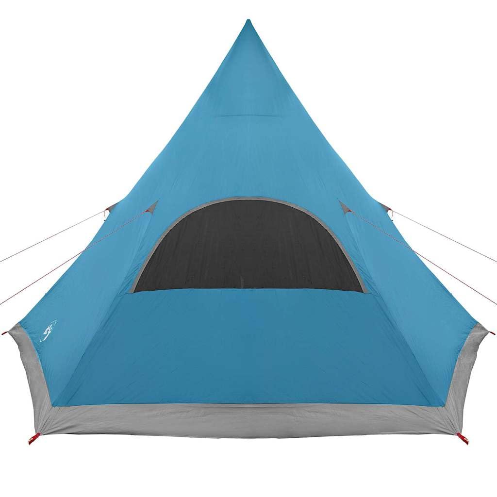 Teepee namiot dla 5 osób, wodoszczelny namiot poliestrowy z dachem, zielony, 545 x 450 x 295 cm, łącznie z przegrodą pomieszczenia, okienkiem wentylacyjnym i torbą do noszenia na kempingu