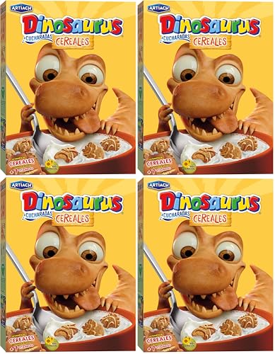 Artiach Galletas Dinosaurus a Cucharadas Cereales, 320g (Paquete de 4)