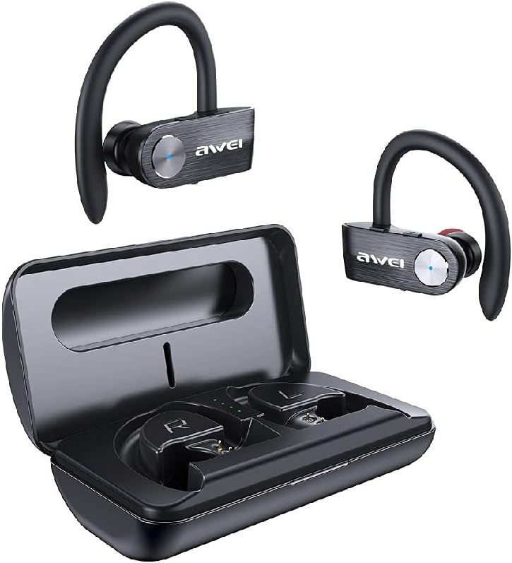 TWS Bluetooth 5.0 Earbuds Wireless Earphones with 1500Mah Charging Case 9D Stereo Active Noise Cancelling Headset Premium Deep Bass Touch Control Headphones