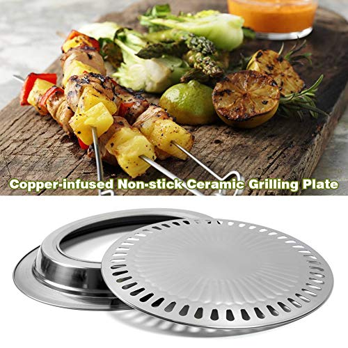 Sartén para barbacoa coreana de acero inoxidable 11.81 in miniatura 5