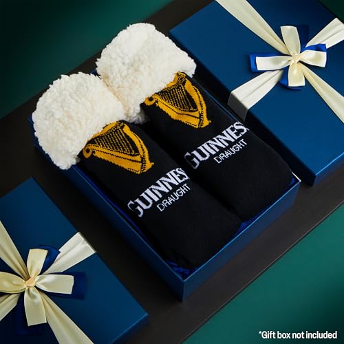 Guinness Gifts for Men Slipper Socks, Warm Fluffy Non Slip Bed Socks Gifts for Boyfriend Husband Irish Gifts.2