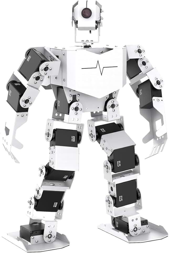 Hiwonder AI Intelligent Visual Humanoid Robot Powered by Raspberry Pi 5 8GB,DIY Robot Kits for Teens and Adults Supports App,Python Programming,PC Software and VNC Remote Desktop Control（Advanced Kit）