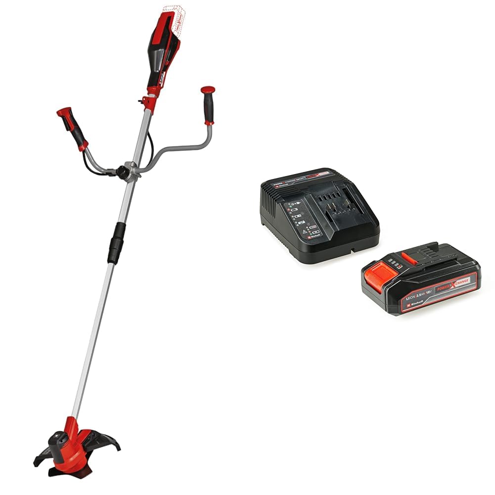 Einhell AGILLO 18/200 - Solo, Akülü Çalı Tırpanı ve Einhell 18V 2,5 Ah PXC Starter Kit (Başlangıç Seti)