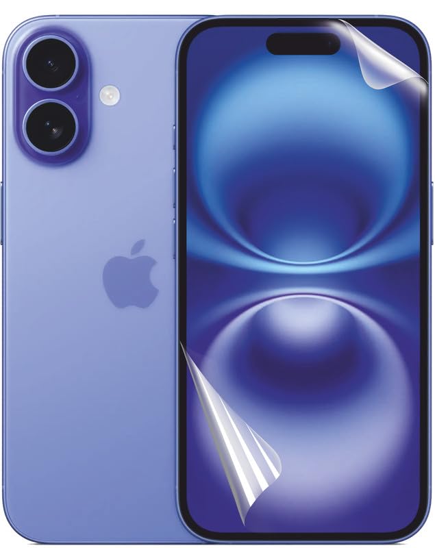 Glaxx Screen Guard Film for iPhone 16 Self Healing Unbreakable HD Hydrogel [TPU Film] Flexible Film - Clear [Not Tempered Glass] (B0DGPHGT7G) Amazon Price History, Amazon Price Tracker