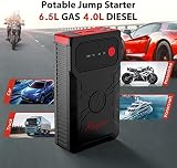 Battery Jump Starter, Rosfim 1200A Portable Car Jump Starter Pack (Up to 6.5L Gas or 4.0L Diesel Engine) 12000mAh Car Starter with LED Flashlight 12V Lithium Portable Car Battery Booster Pack - 2