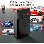 Battery Jump Starter, Rosfim 1500A Portable Car Jump Starter Pack (Up to 6.5L Gas or 4.0L Diesel Engine) 13800mAh Car…