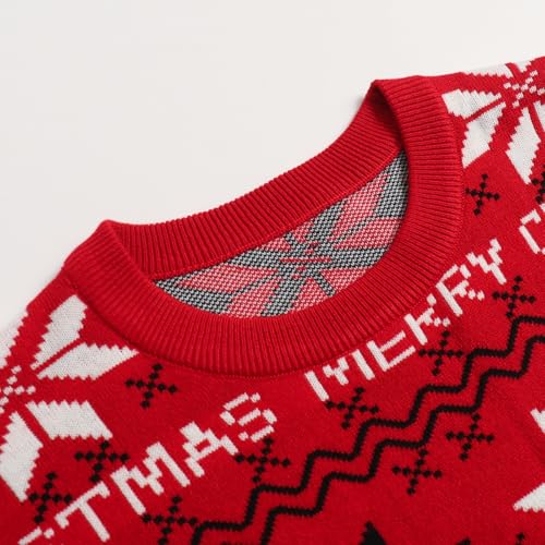 Womens Sweaters Christmas Letter Snowflake Holiday Tops | Relaxed Fit Round Neck Top Brings Cheerful Holiday Vibe for Shopping Trips Friend Hangouts And Festive Occasions - image 5