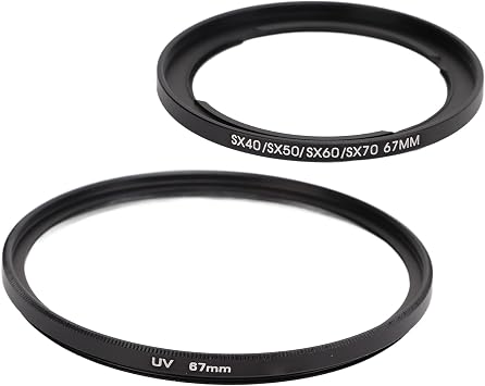 67mm UV Filter and Filter, 67mm UV Filter Filter Lens Improve Clarity for Canon SX60 for Canon SX40 for Canon SX50