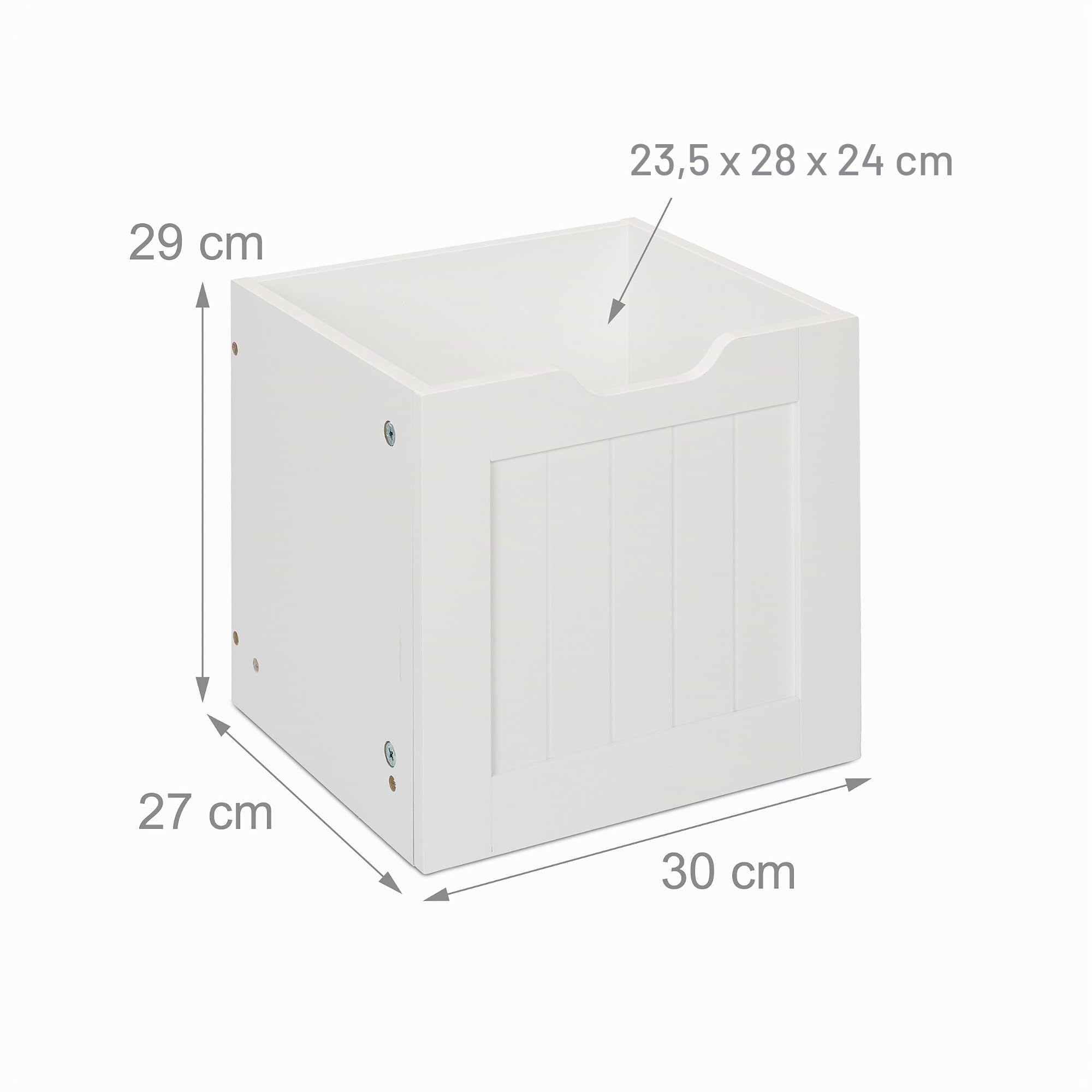 Relaxdays Estantería Infantil, Organizador Juguetes, 3 Cajas con Ruedas, 60 x 102 x 30 cm, Mueble Juguetero MDF, Blanco