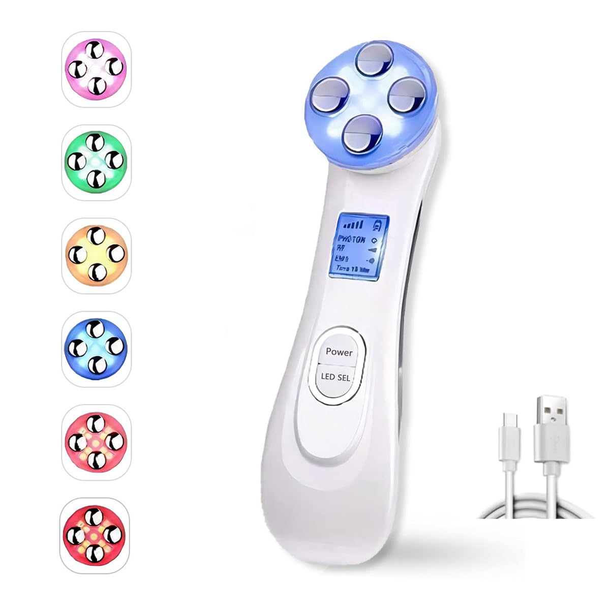 Christmas Gifts Face Lifting Device Facial Massage,Light Therapy Wrinkle Remover Skin Tightening Anti Aging Skin Rejuvenation,Skin Care Facial Cleaner,Beauty Multi Anti-Wrinkle High-Frequency EMS