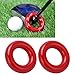 RBRSLALA 2pcs Golf Swing Trainers Golf Weighted Swing Rings Golf Club Warm-up Weight Rings Practice Weight Rings Golf Swing Instructor Golf Club Weights(red)