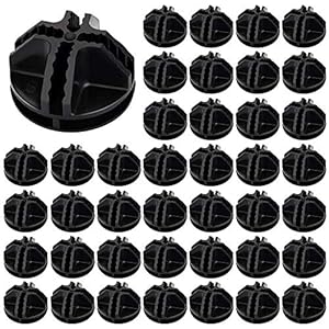 MaYuLa 40Pcs Wire Cube Storage Black Plastic Cube Connectors C&C Grid Connectors Modular Storage Cubes Interlocking…