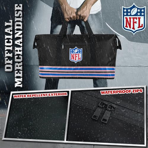 NFL Sports Duffels for Men and Teenagers Spacious Duffel Bag Weekend Bag Zipped Pockets Gym Travel Football Holdall Bag 54 x 21 x 40 - Image 3