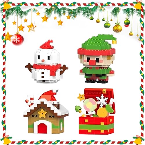 Umikk Weihnachts-Mikrobausteine Santa Claus Rentier Puzzle,...