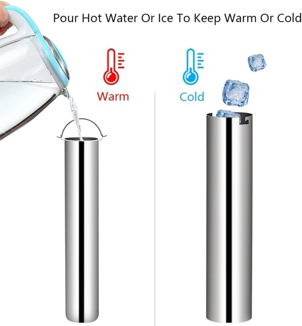 Dispensador de bebidas con grifo, contenedor de bebidas de acero inoxidable para bebidas frías y calientes, ideal para fiestas, eventos, catering, autoservicio doméstico, capacidad de 3 L a 9 L