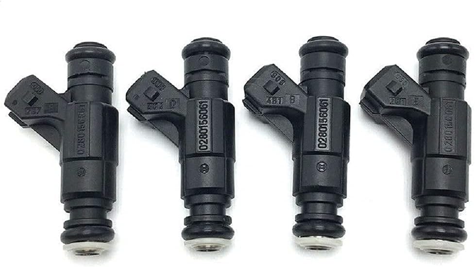 4pcs OEM# 0280156061 06A906031BA Fuel Injector Compatible with Audi TT Quattro Passat VW Golf Jetta Beetle 00-06 4cyl 1.8L