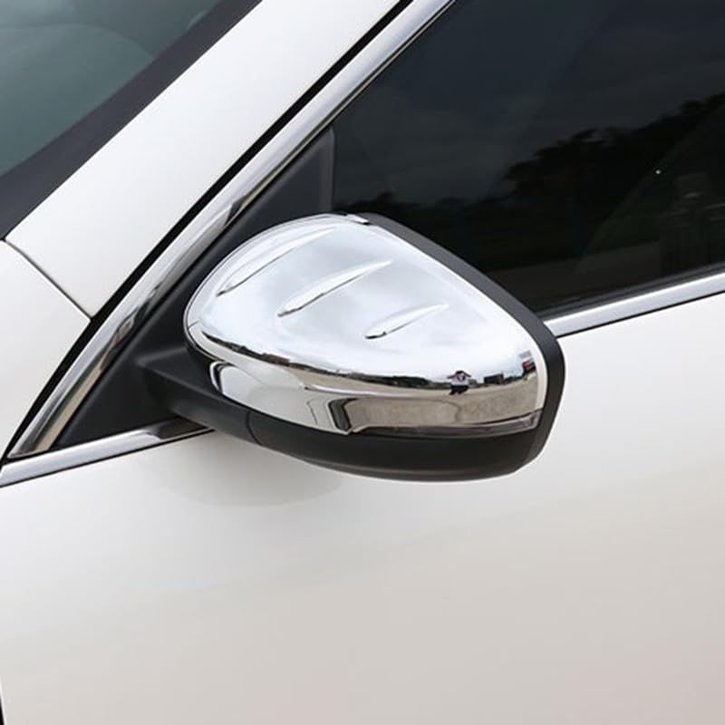 Copri Specchietto Retrovisore Cromato Per Ford Kuga/Escape 2020-2024 - ABS Lucido, Protezione UV, Facile Installazione Con Nastro Biadesivo