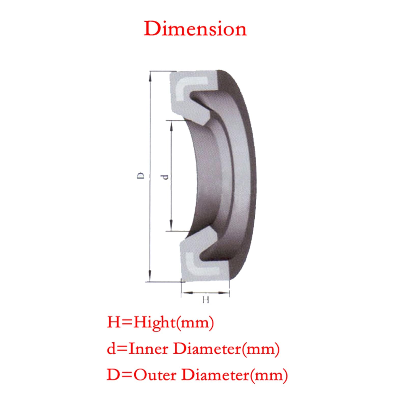 2 stuks binnendiameter 52 mm TG nitrilrubber-skeletolieafdichting met