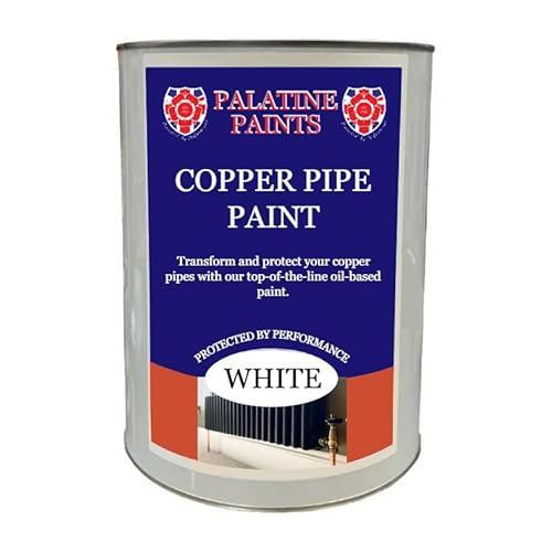 Palatine PaintsProtected By Performance Paint for Copper Pipes (Satin White, 0.5L)