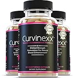 CURVINEXX (3 Bottles) - Natural Breast Toning and Firming Supplement. Lift, Firm and Enhance your Bust Naturally