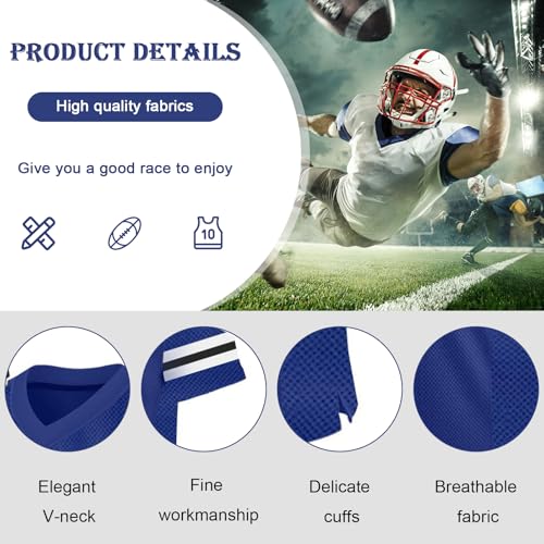 American Football Jersey Custom Football Shirt Mens Oversized T-Shirt American Football Style Top Jersey 100% Polyester Team Shirt, Breathable Sports T-Shirts Mesh Limited Jersey Baseball Jersey - Image 6