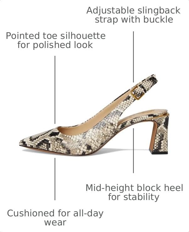 Image of Vince Camuto Hamden Buckle Slingback Pumps