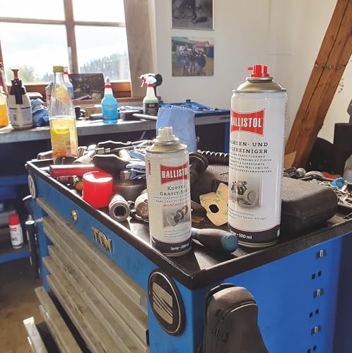 BALLISTOL 25200 Kupfer-Grafit 200ml Spray – Montage-Spray – Schutz gegen Korrosion, Verschleiß und Festfressen, farblos