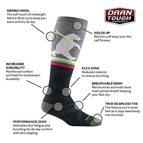 Darn Tough Women's Due North OTC Midweight Ski and Snowboard Sock (Style 8025) -2