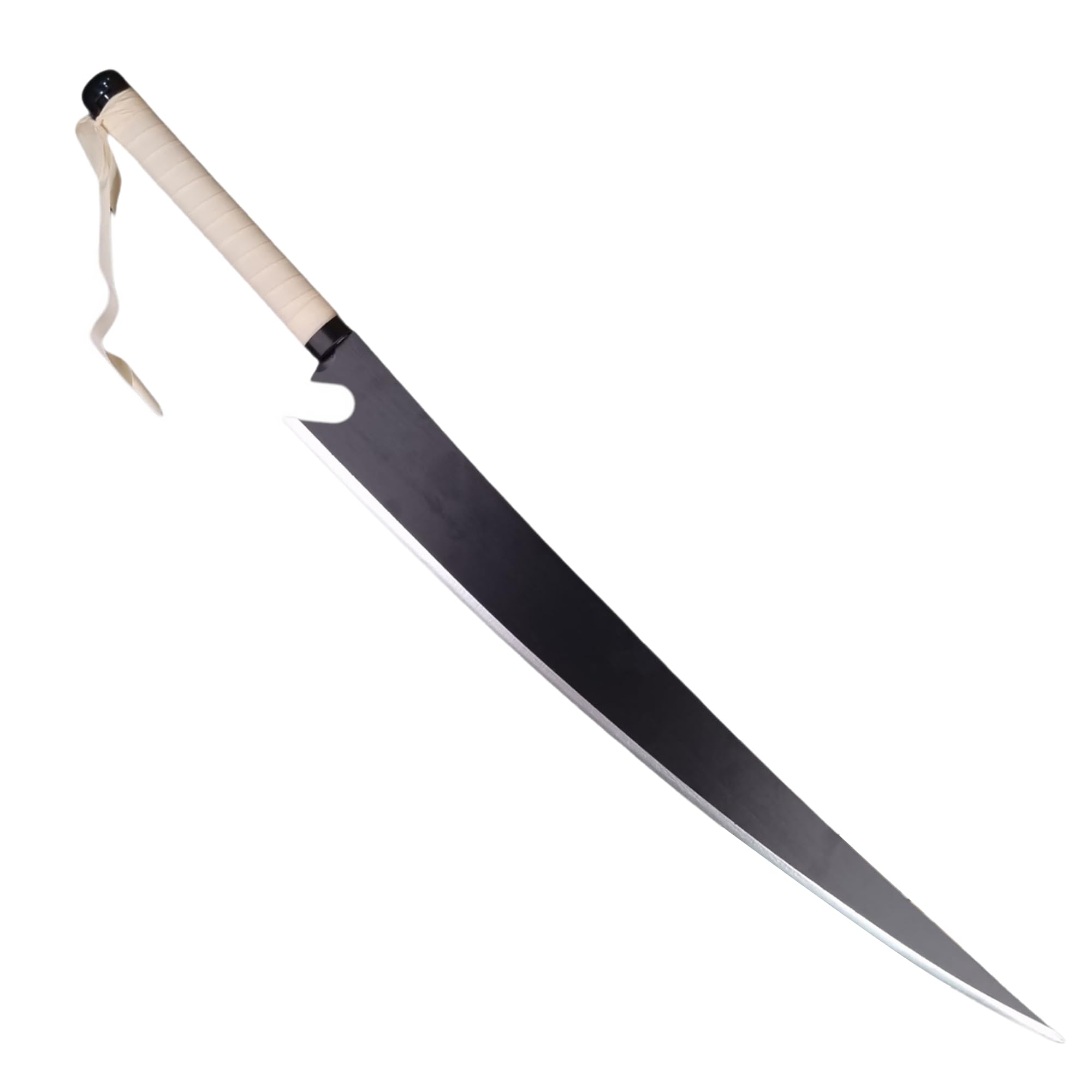 OFFO Ichigo Zangetsu Shikai Katana Replica – 100cm Cleaver-Style Zanpakuto Sword from Bleach Anime – Ichigo Kurosaki’s First Blade for Cosplay, Collectors, Display & Gifting