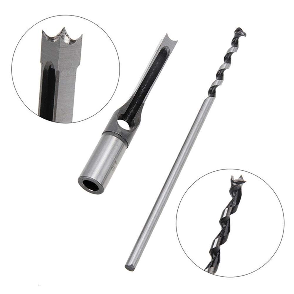 Set Di Punte Per Trapano Per Legno Con Foro Quadrato, Kit Di Strumenti Per Trapano Per La Lavorazione Del Legno, Foro Quadrato, 4 Pezzi, Punte Elicoidali, Set Di Punte Per Scalpello A Mortasa, Con C